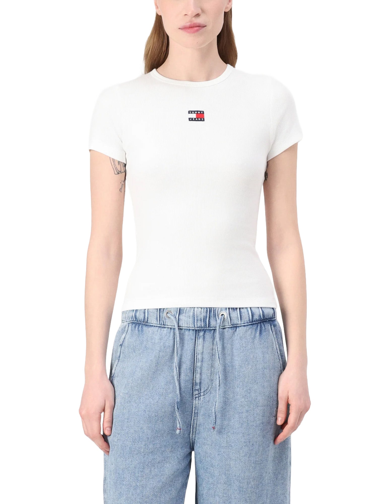 T-shirt Avorio Tommy Jeans