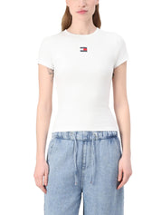 T-shirt Avorio Tommy Jeans