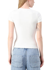 T-shirt Avorio Tommy Jeans