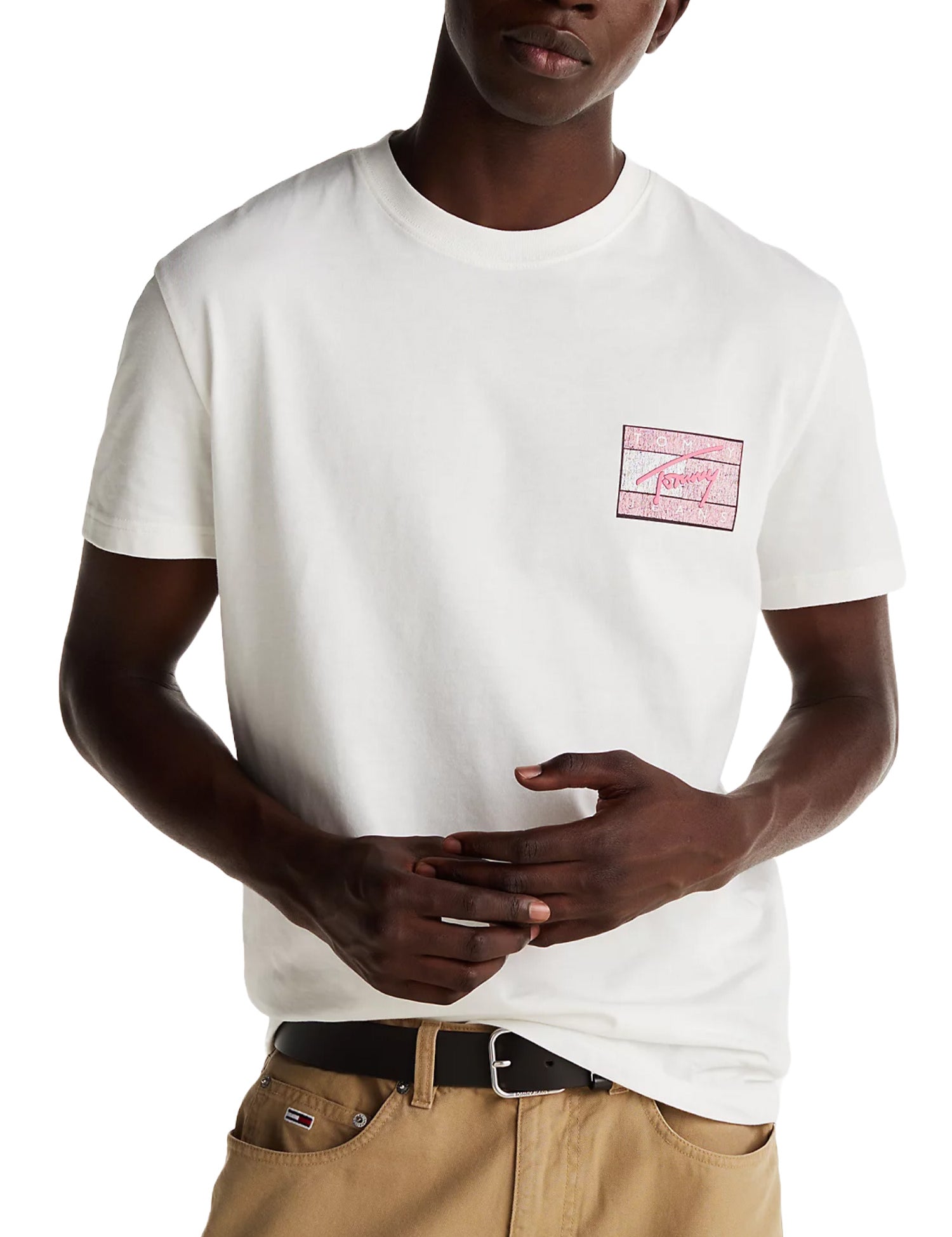 T-shirt Avorio Tommy Jeans