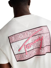 T-shirt Avorio Tommy Jeans