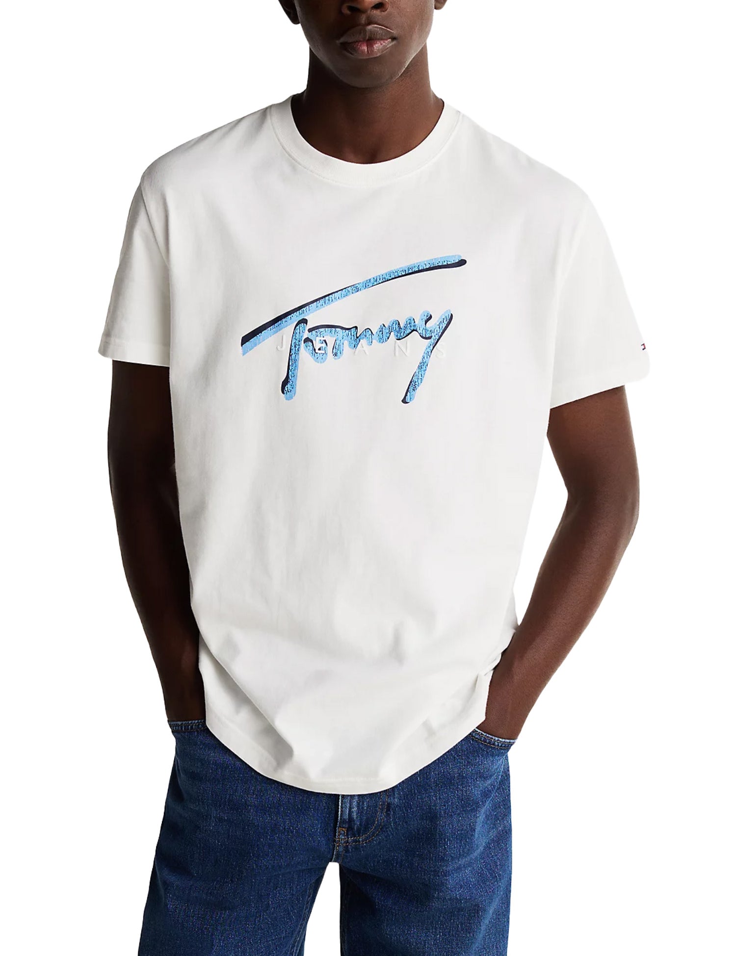 T-shirt Avorio Tommy Jeans