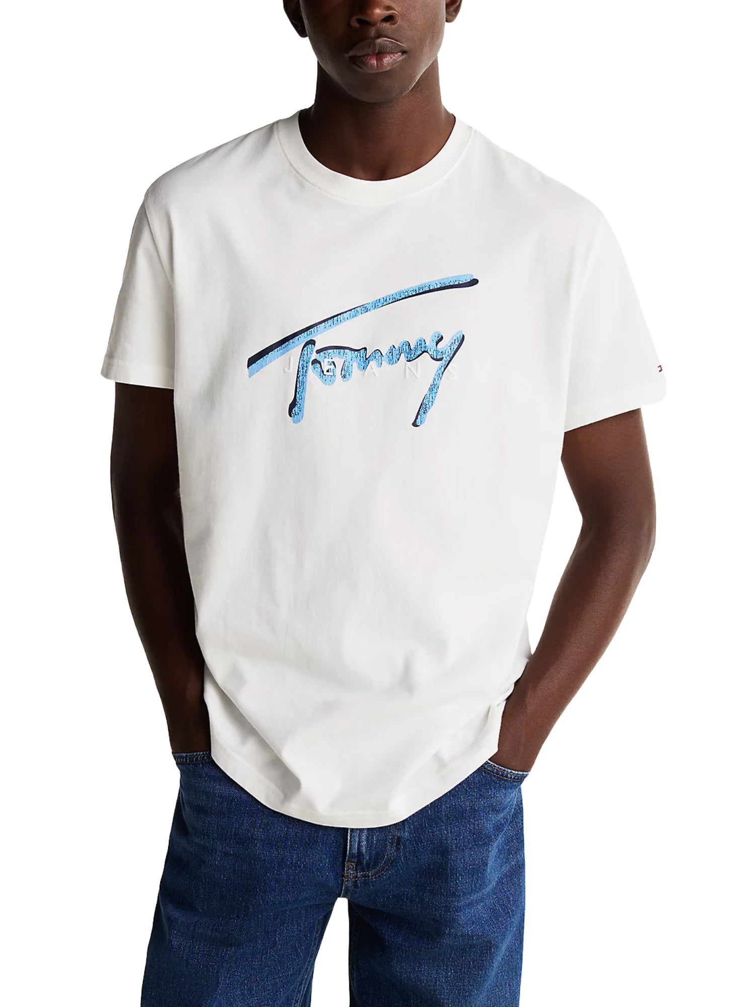 T-shirt Avorio Tommy Jeans