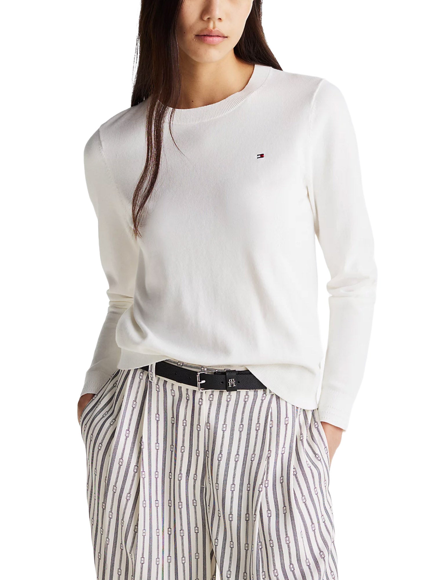 Maglioncini Avorio Tommy Hilfiger