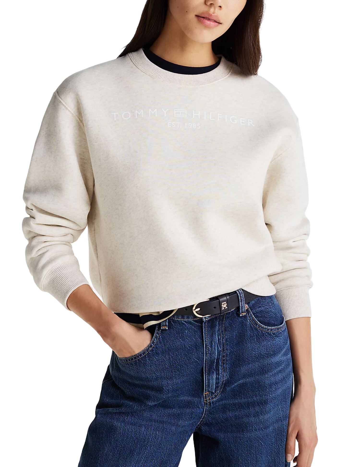 Felpe Beige Tommy Hilfiger