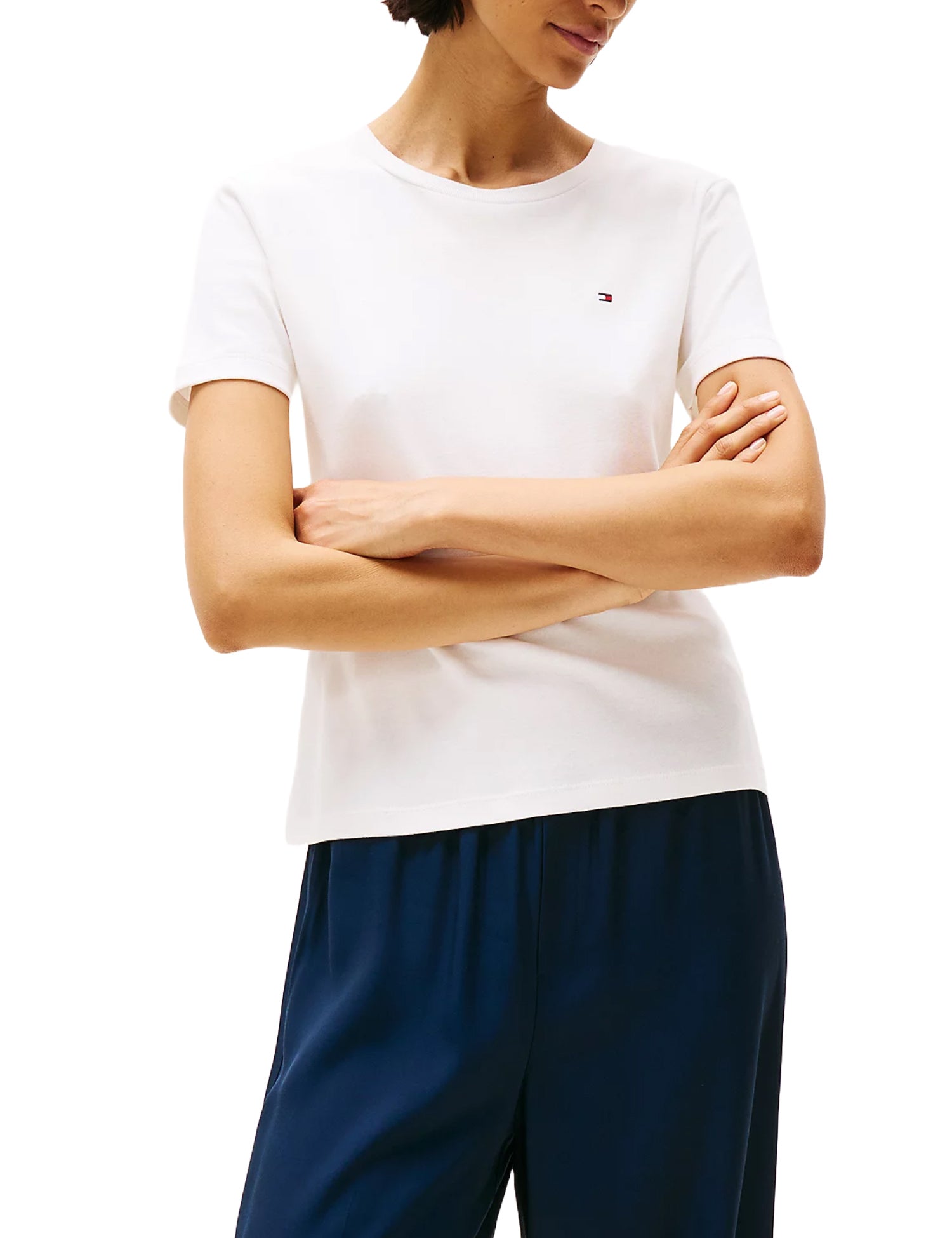 T-shirt Avorio Tommy Hilfiger