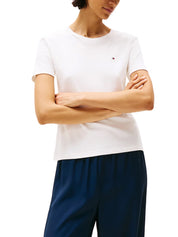 T-shirt Avorio Tommy Hilfiger