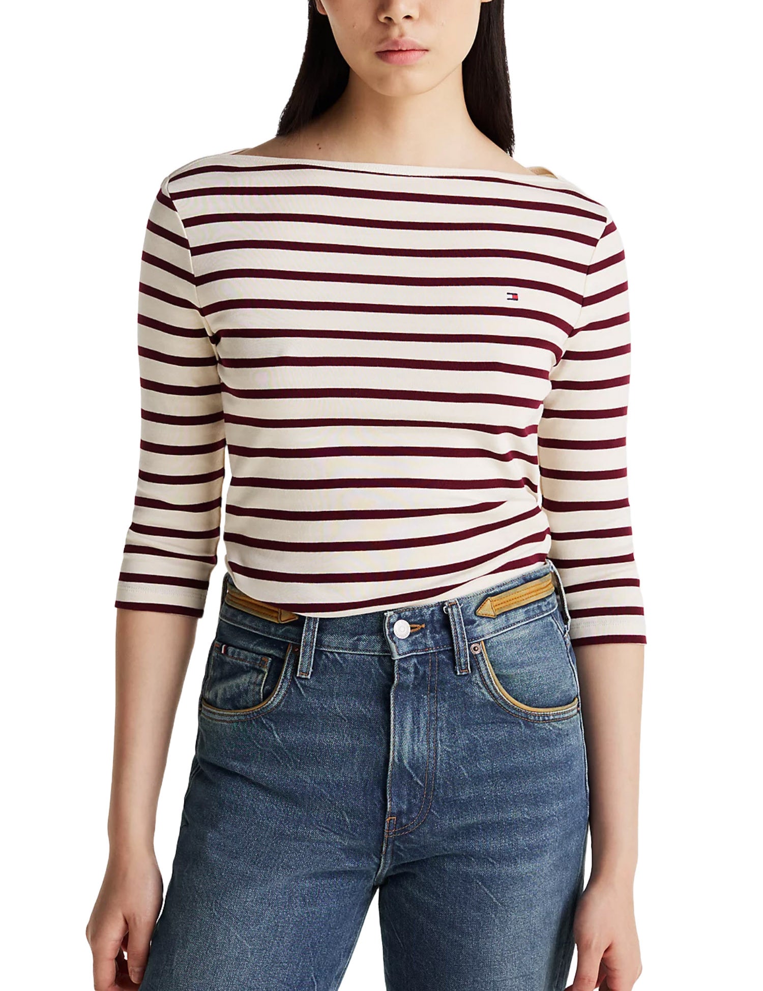 T-shirt Bordeaux Tommy Hilfiger