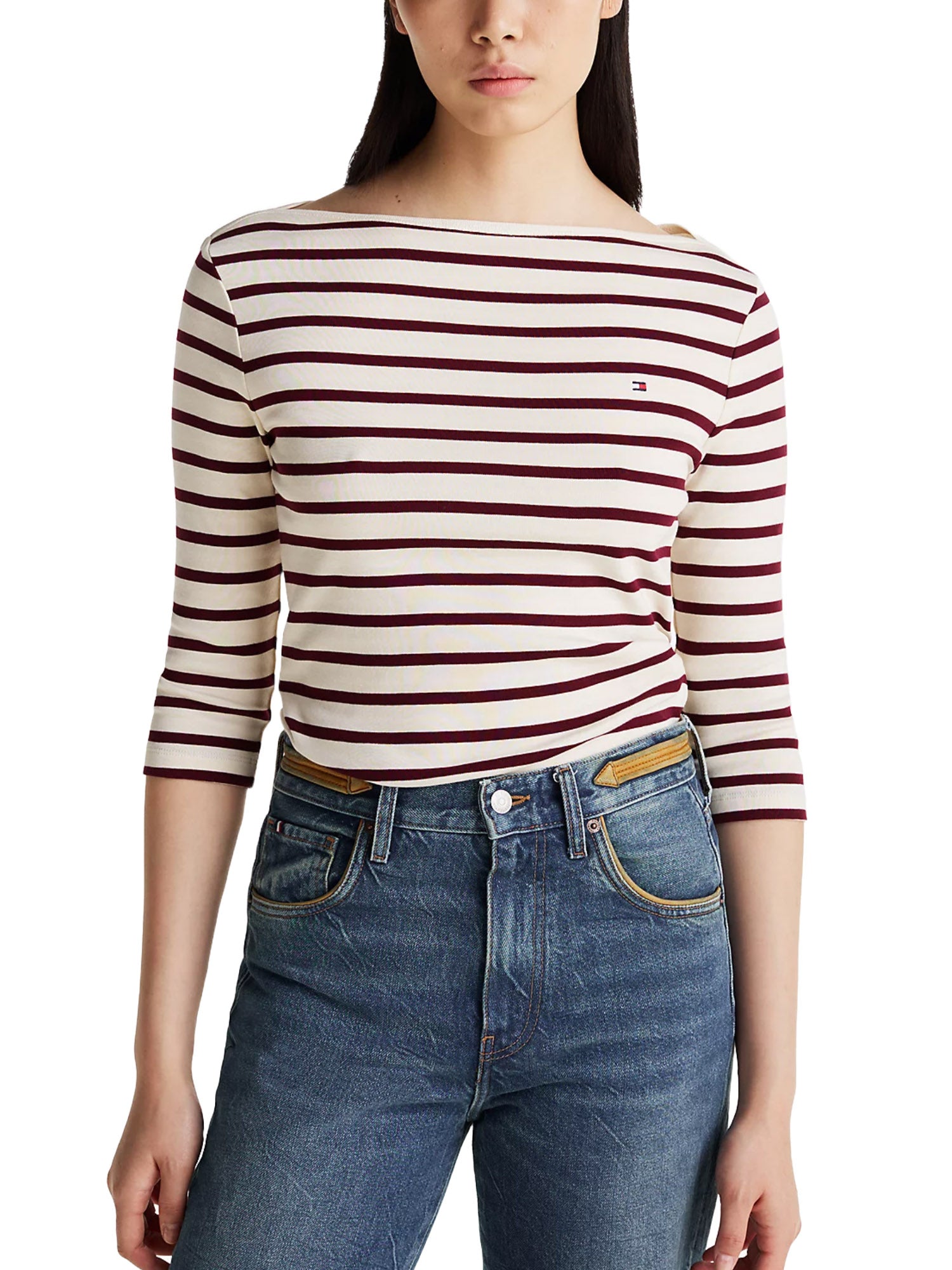 T-shirt Bordeaux Tommy Hilfiger