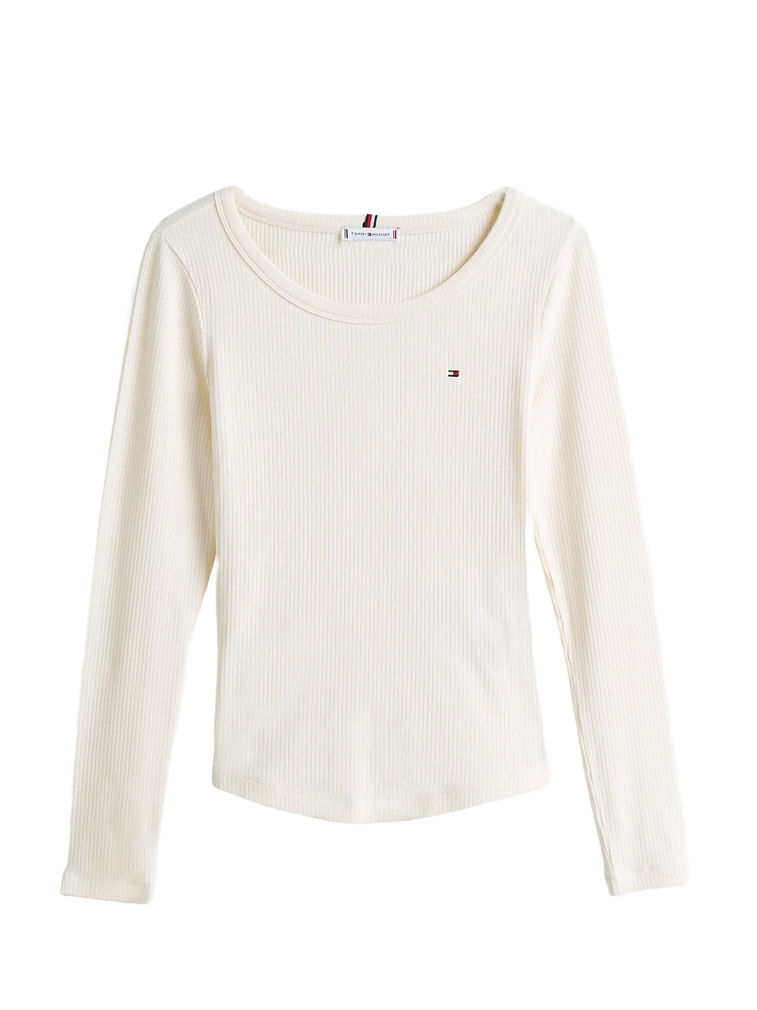 T-shirt Avorio Tommy Hilfiger