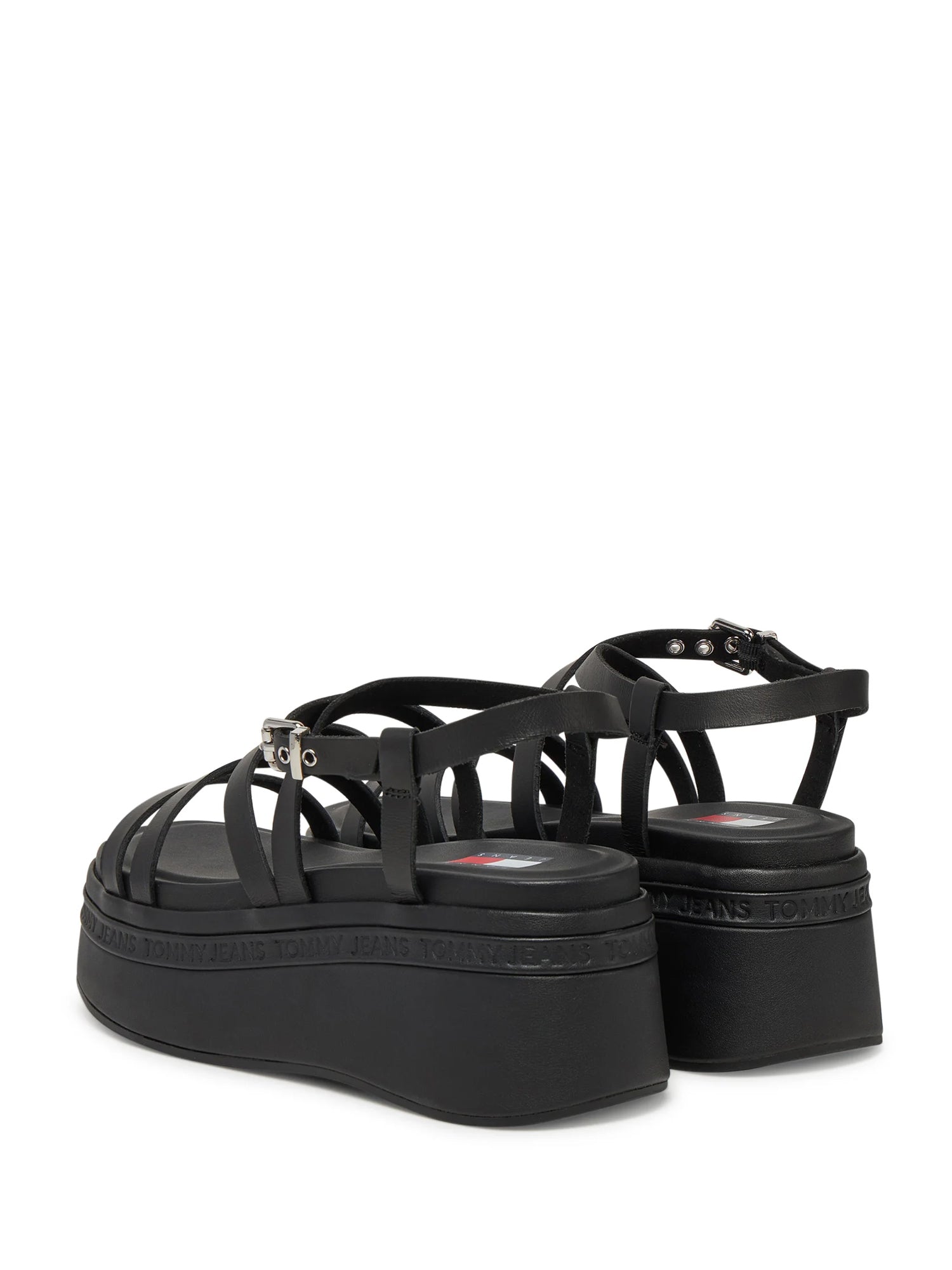 Sandali zeppa Nero Tommy Jeans