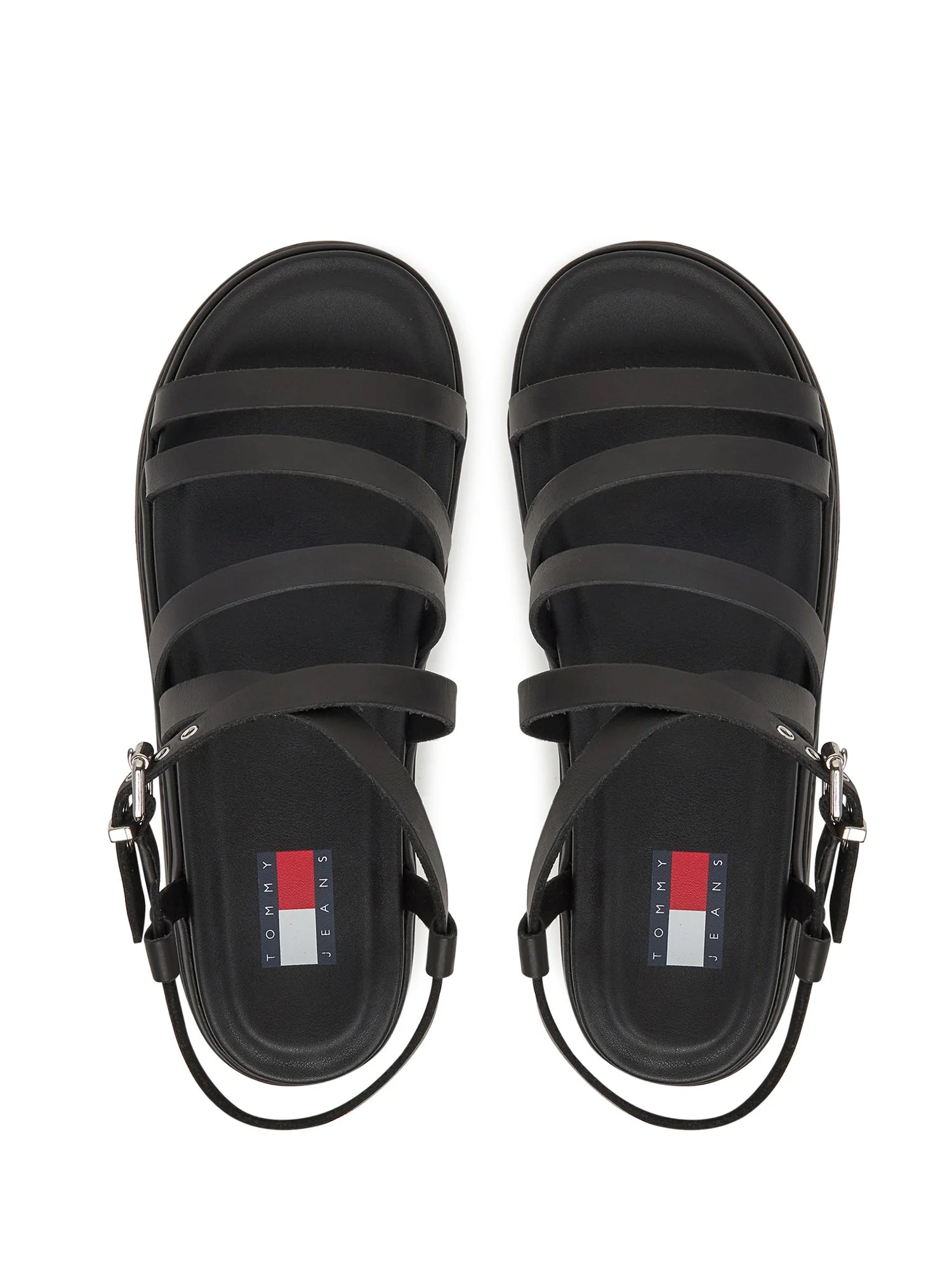 Sandali zeppa Nero Tommy Jeans