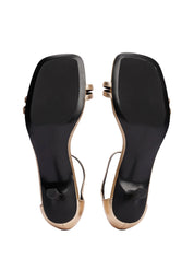 Sandali tacco Dorato Tommy Hilfiger