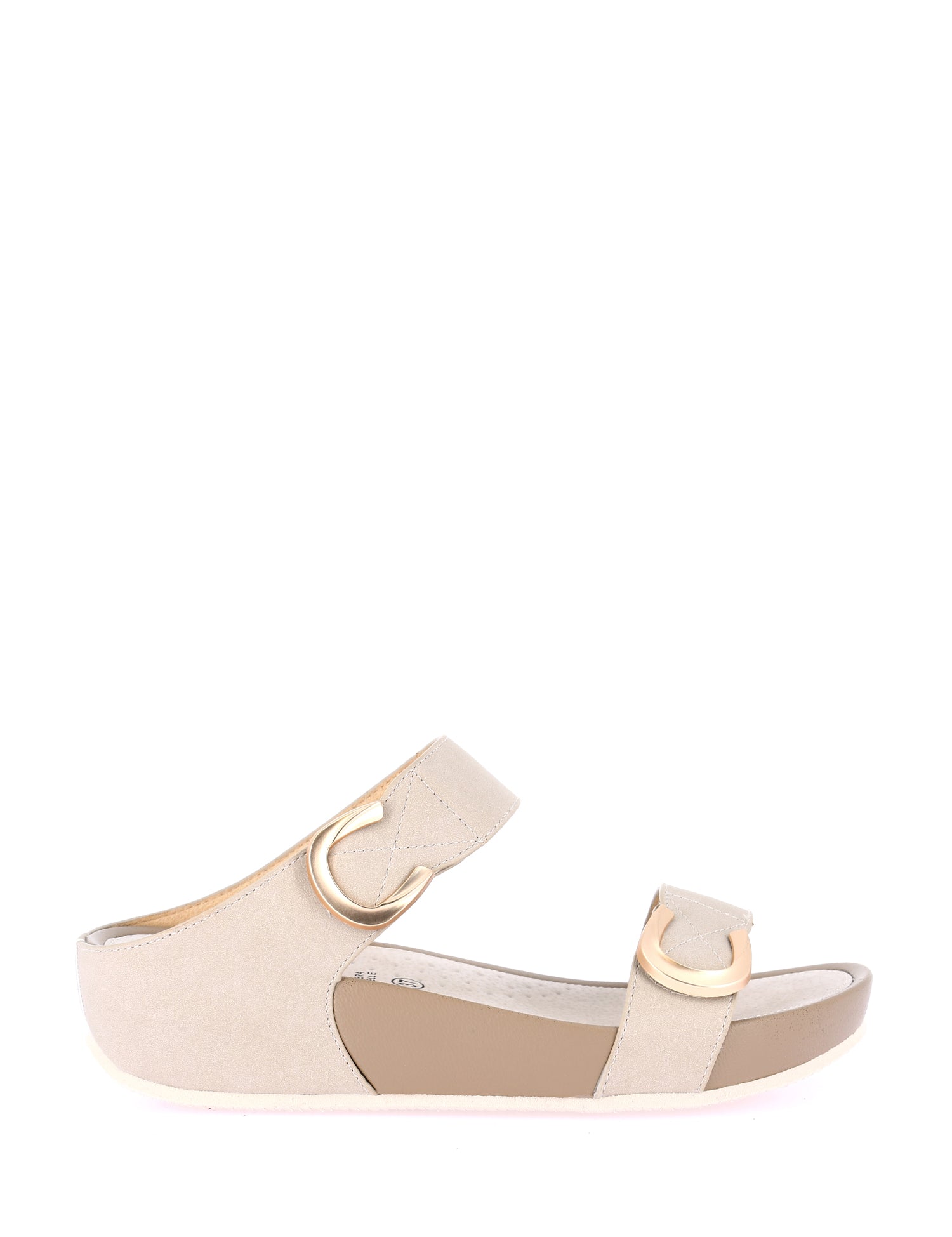 Sandali zeppa Beige Grunland