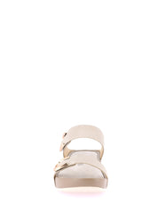 Sandali zeppa Beige Grunland