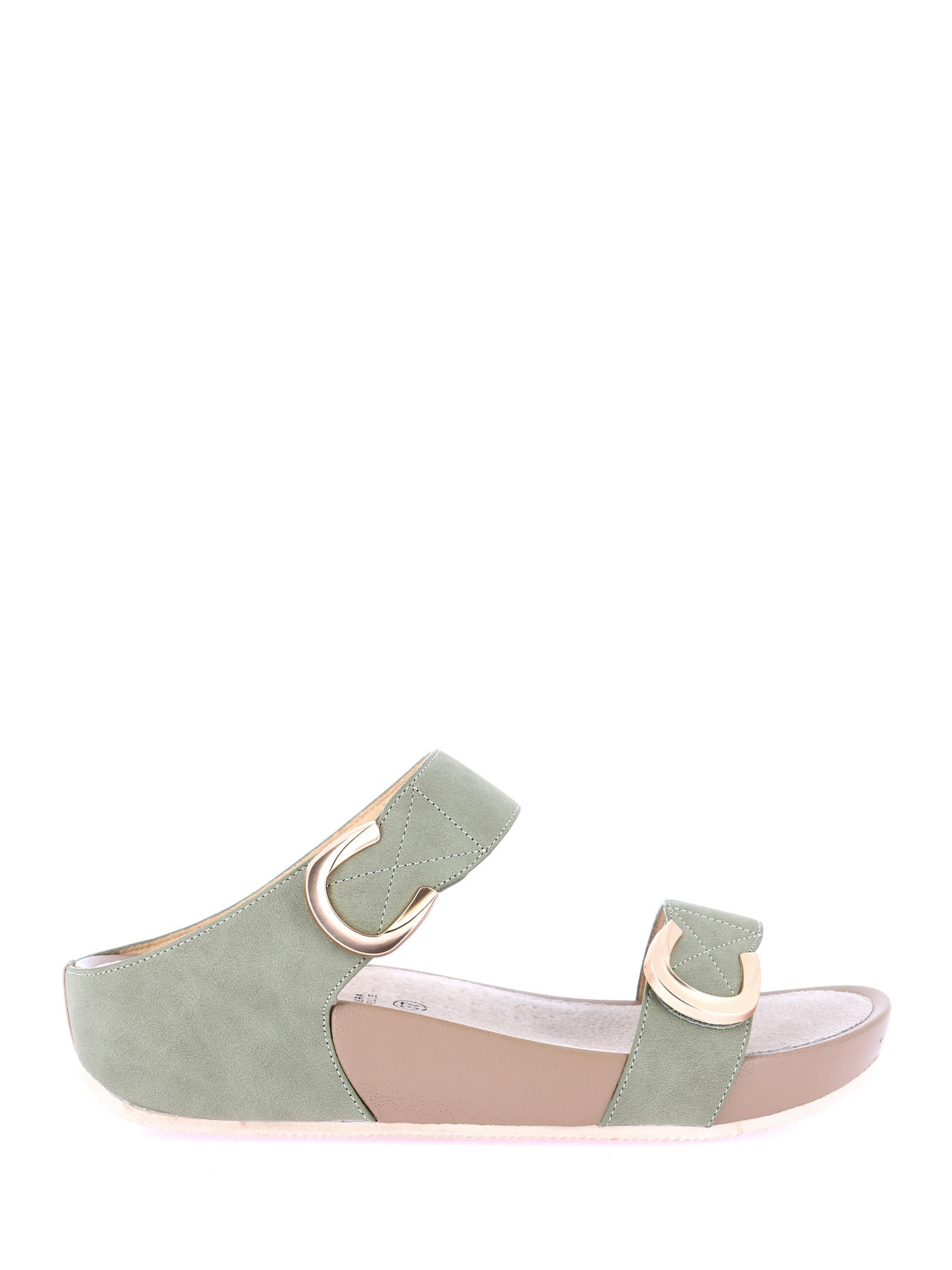 Sandali zeppa Verde Grunland