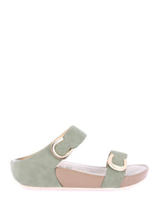 Sandali zeppa Verde Grunland