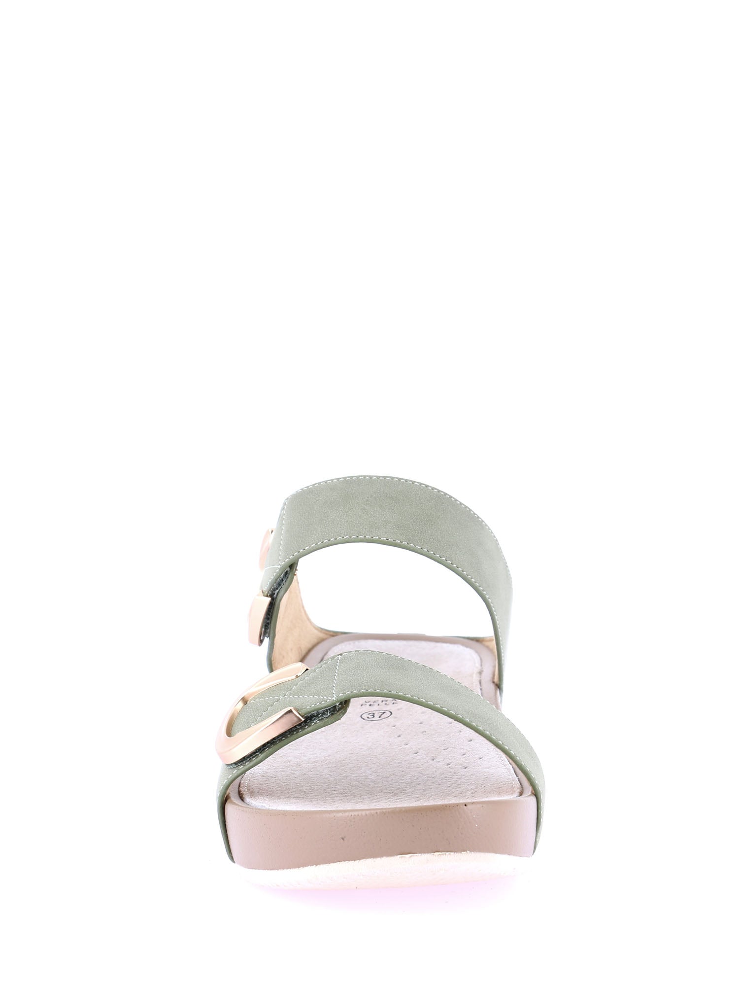 Sandali zeppa Verde Grunland