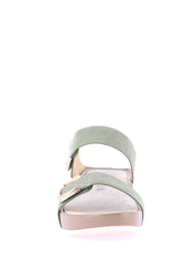 Sandali zeppa Verde Grunland