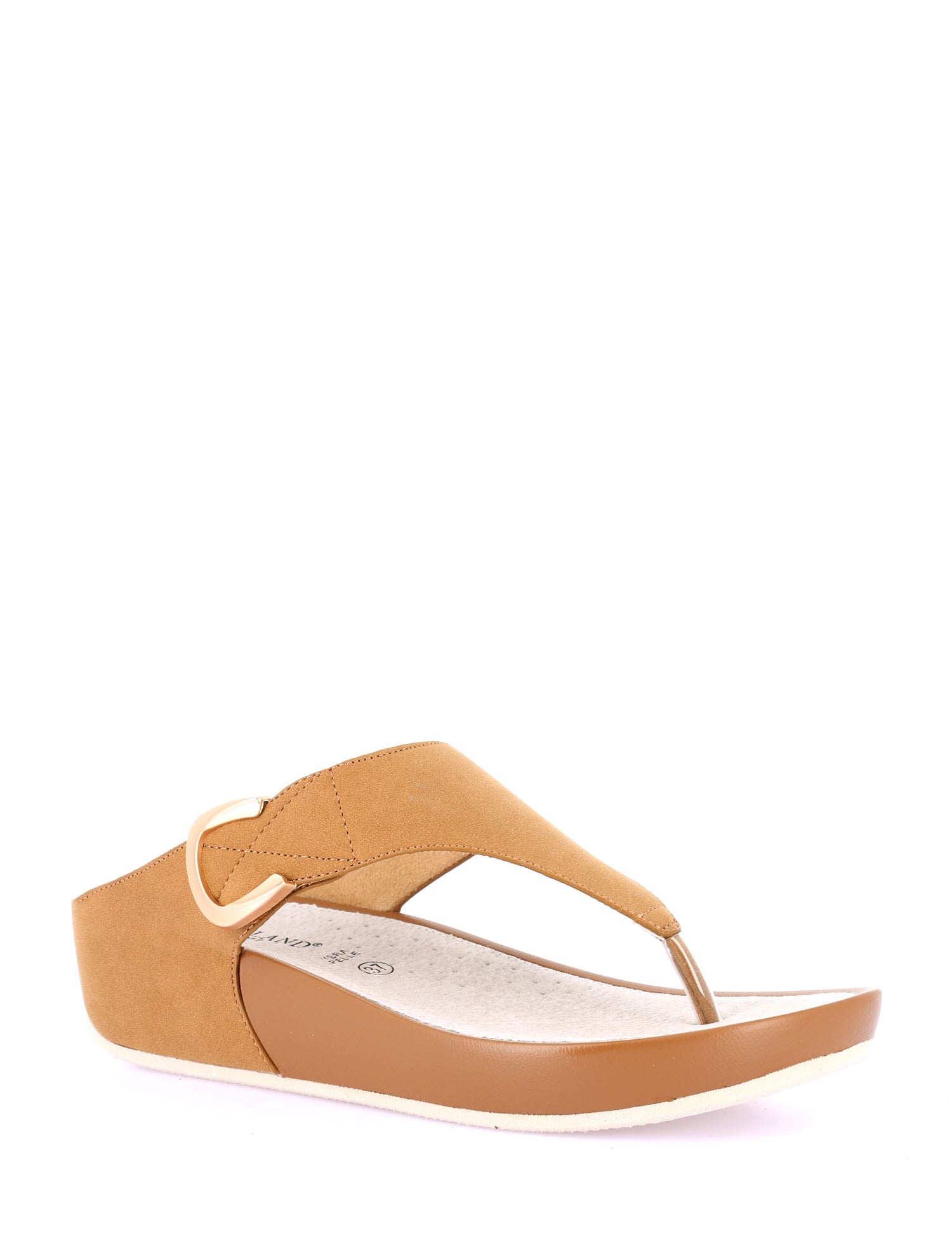 Sandali zeppa Marrone Grunland