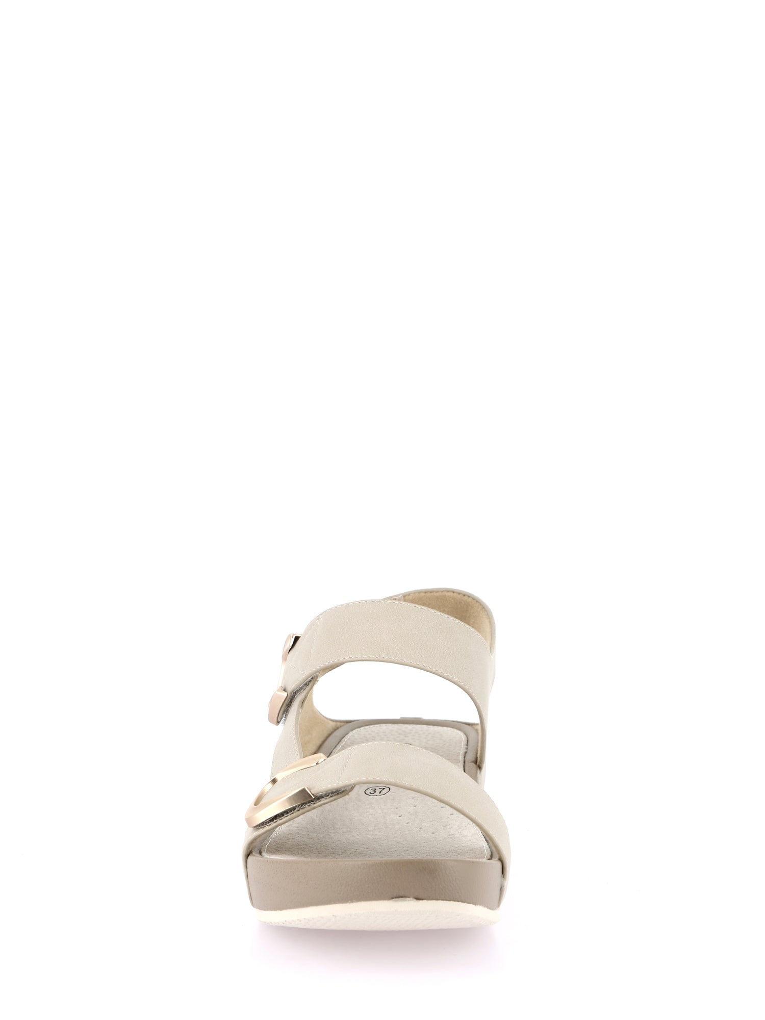 Sandali zeppa Beige Grunland