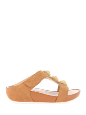 Sandali zeppa Marrone Grunland