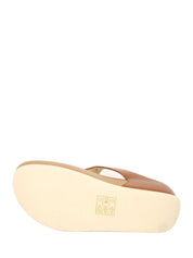 Sandali zeppa Marrone Grunland