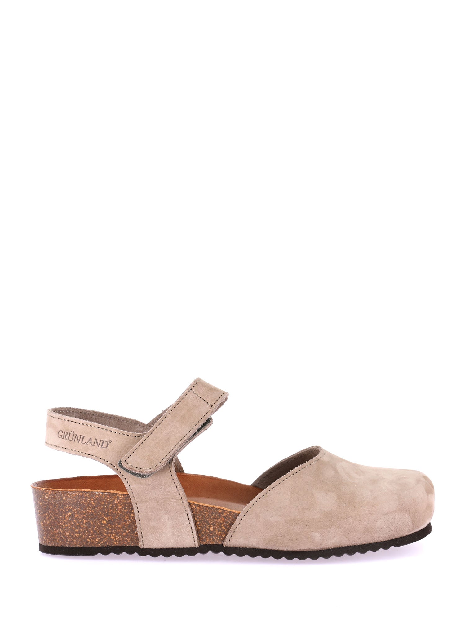 Sandali con strappi Tortora Grunland