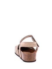 Sandali con strappi Tortora Grunland