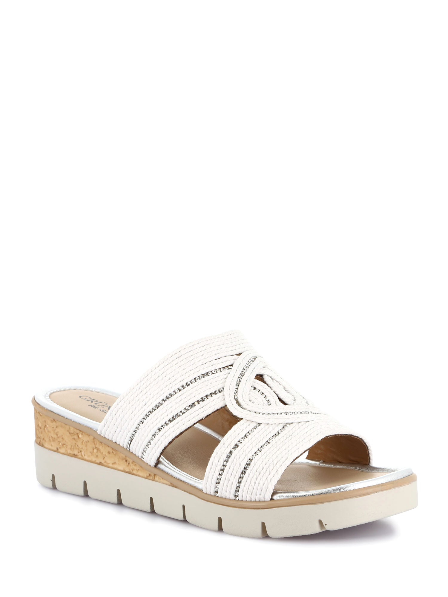 Sandali zeppa Bianco Grunland