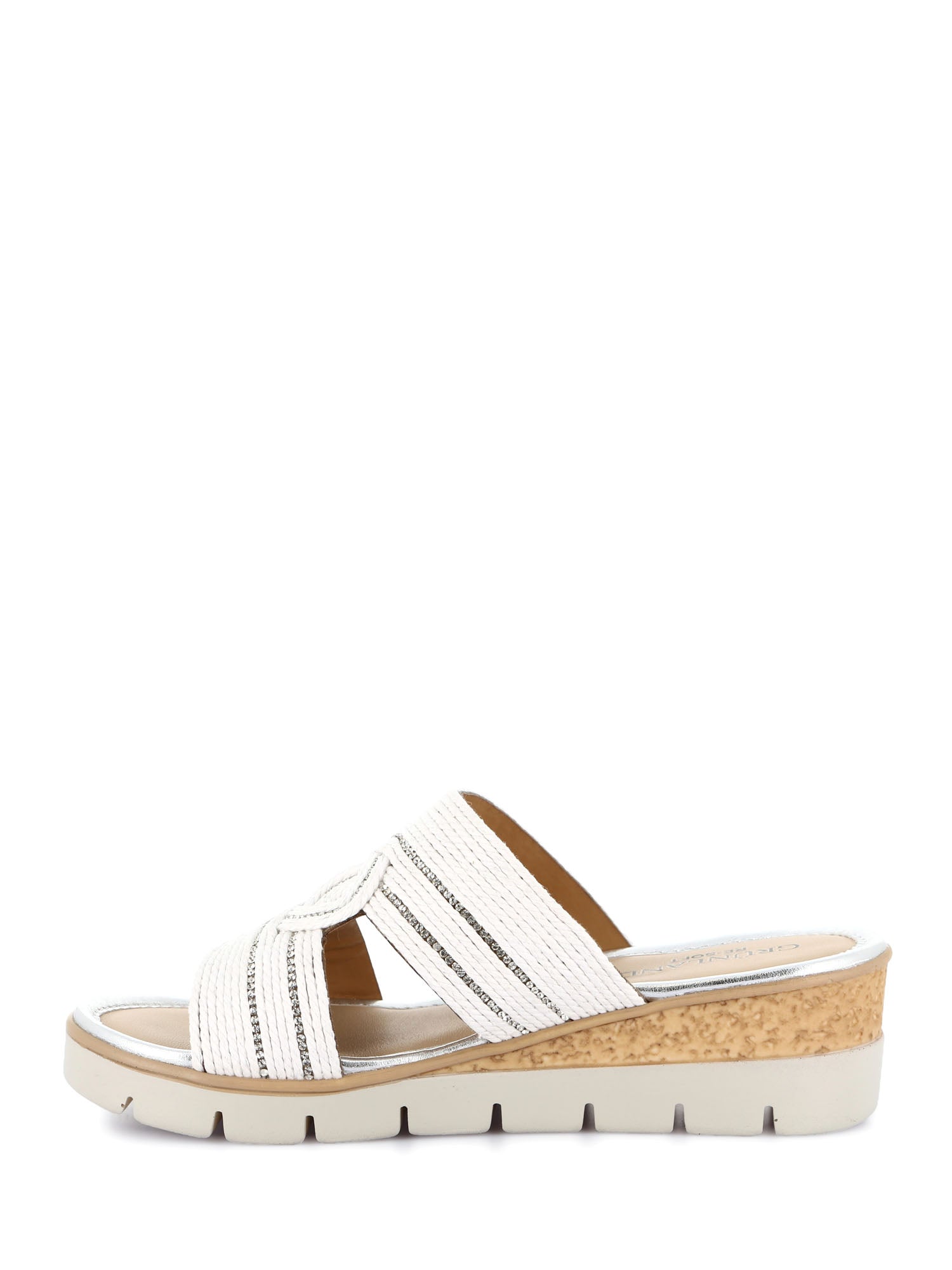 Sandali zeppa Bianco Grunland
