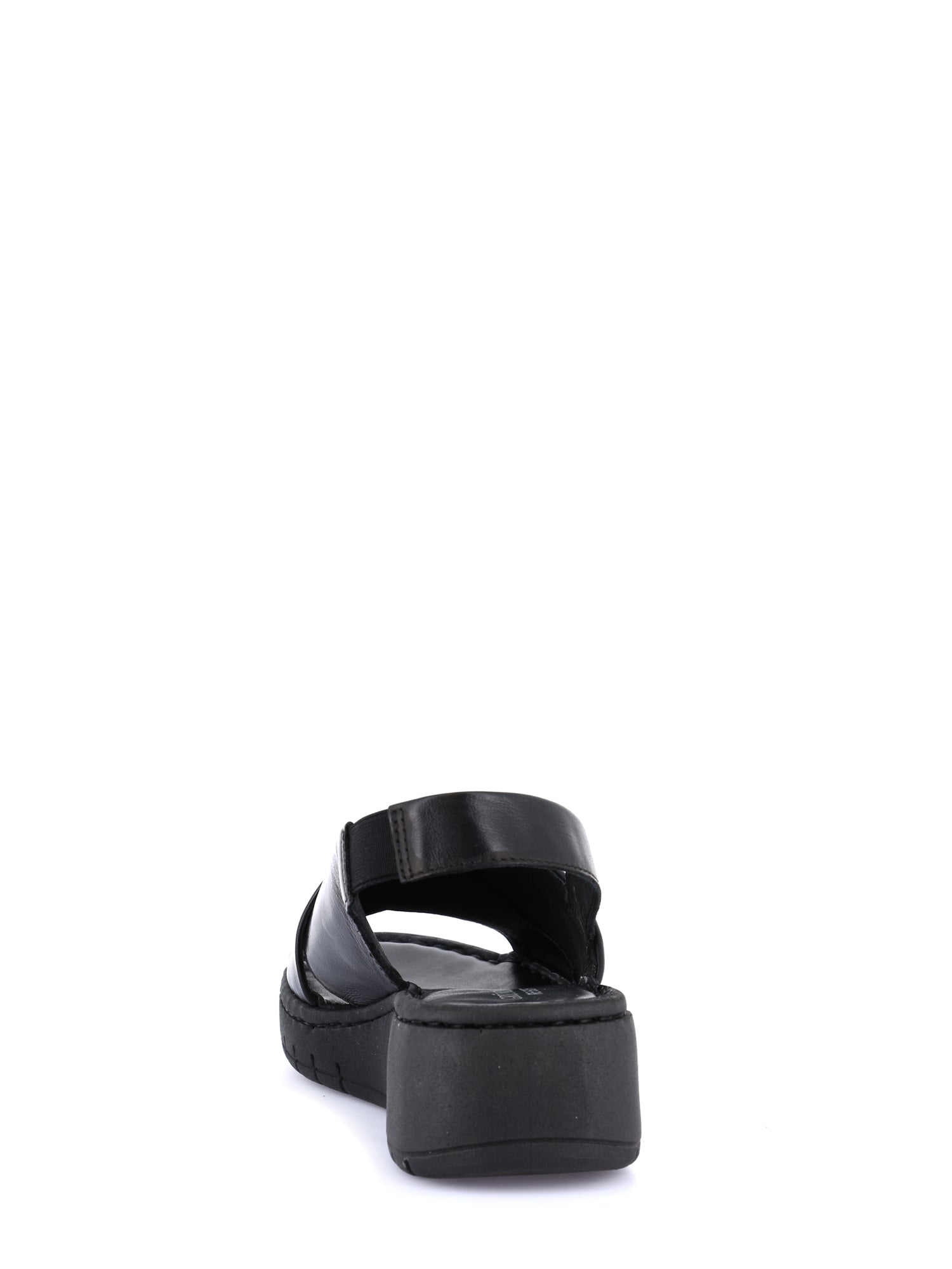 Sandali zeppa Nero Grunland