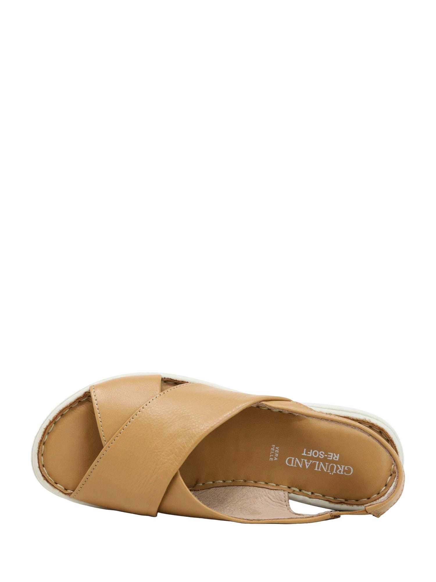 Sandali zeppa Marrone Grunland