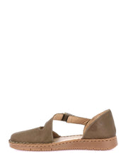 Sandali con strappi Verde Grunland