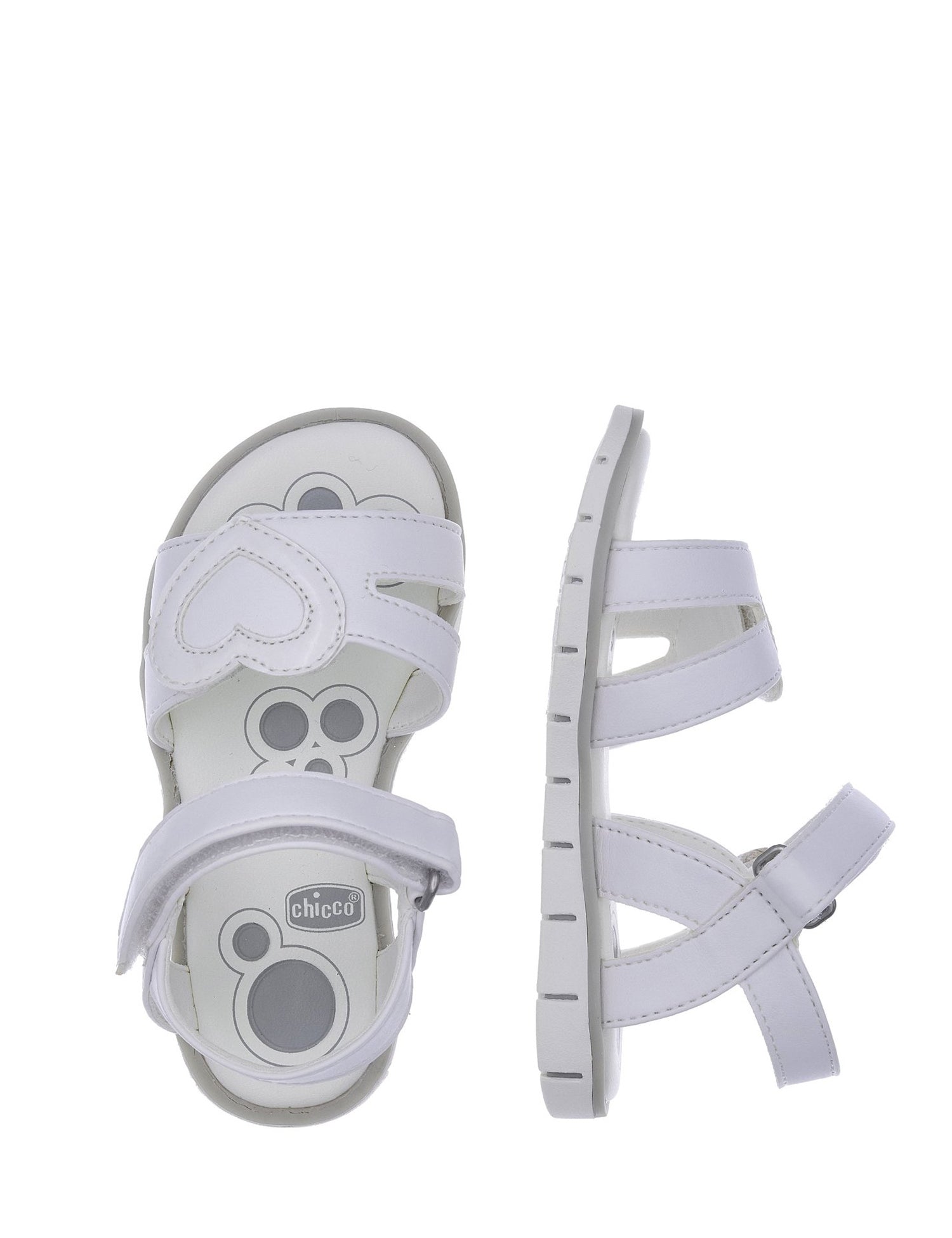 Sandali con strappi Bianco Chicco