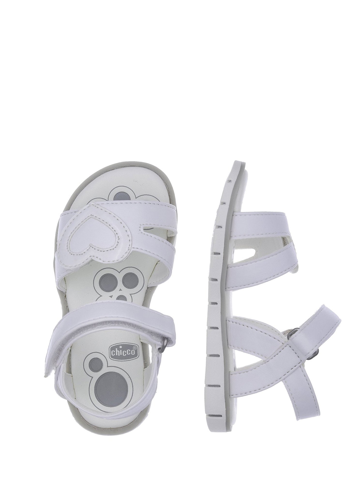 Sandali con strappi Bianco Chicco