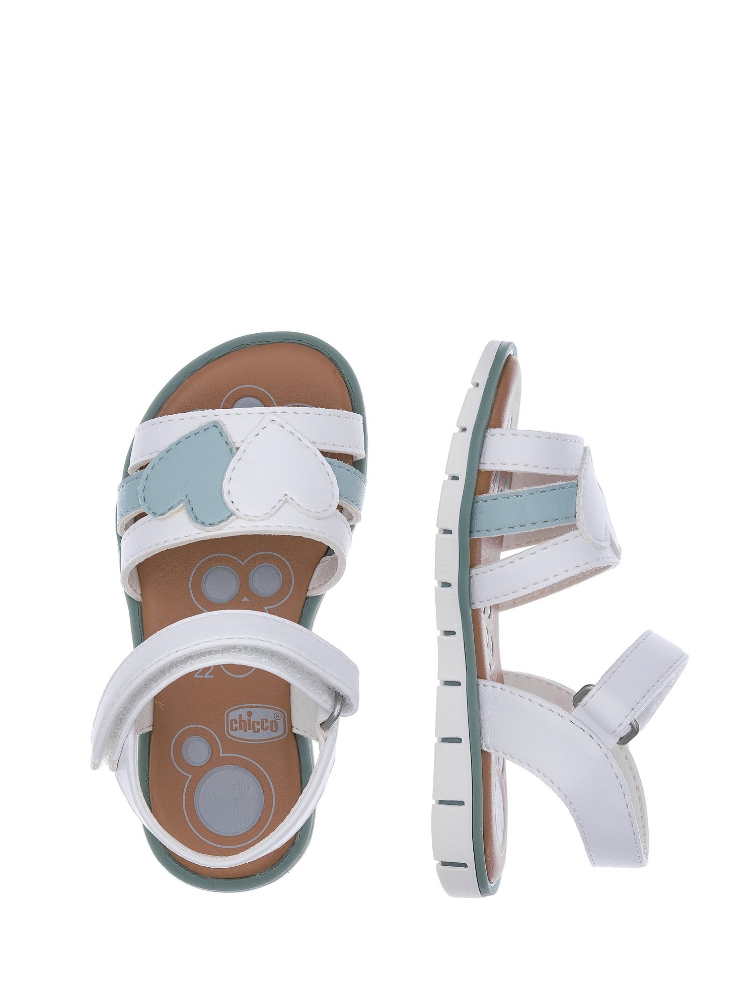 Sandali con strappi Bianco Chicco