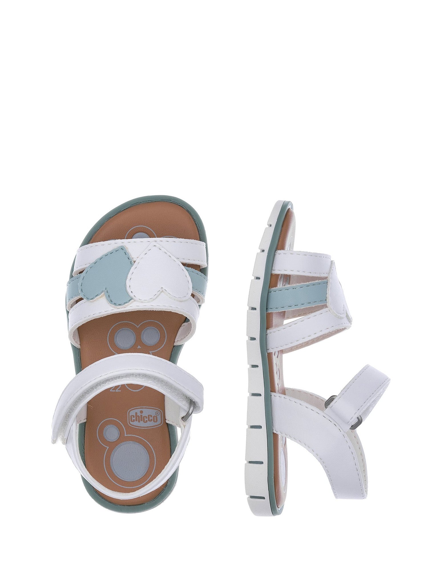 Sandali con strappi Bianco Chicco