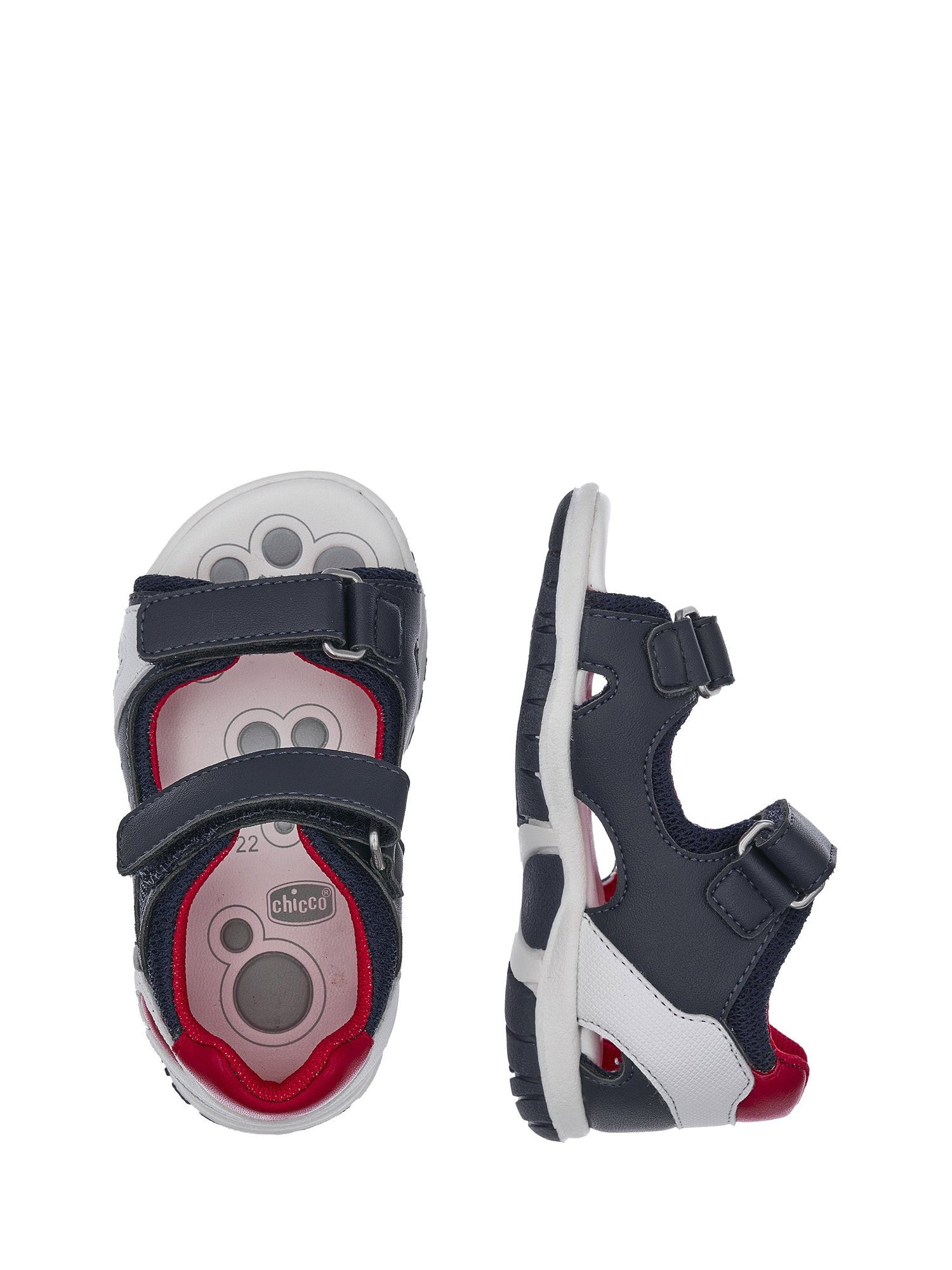 Sandali con strappi Blu Chicco