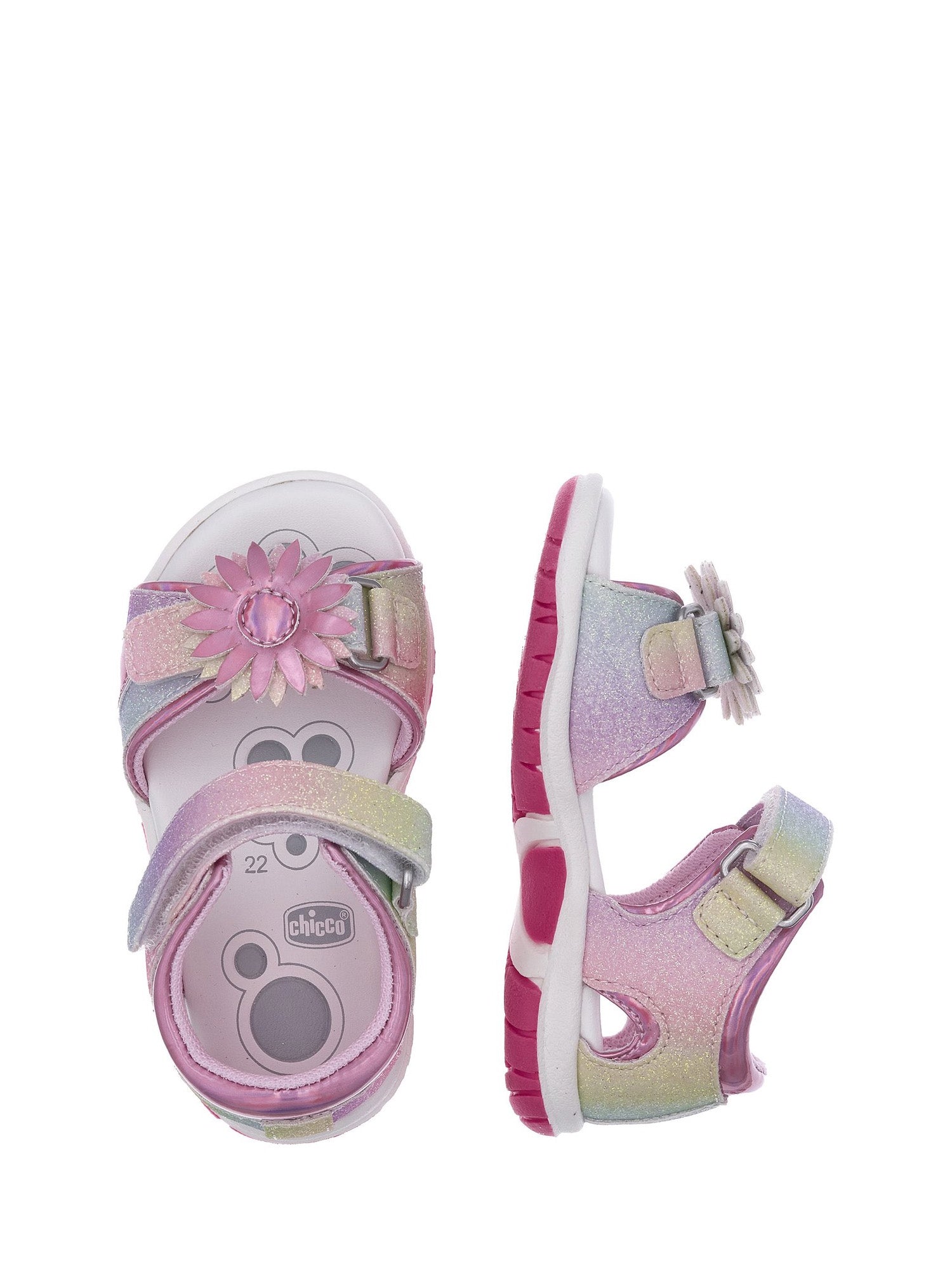 Sandali con strappi Rosa Chicco