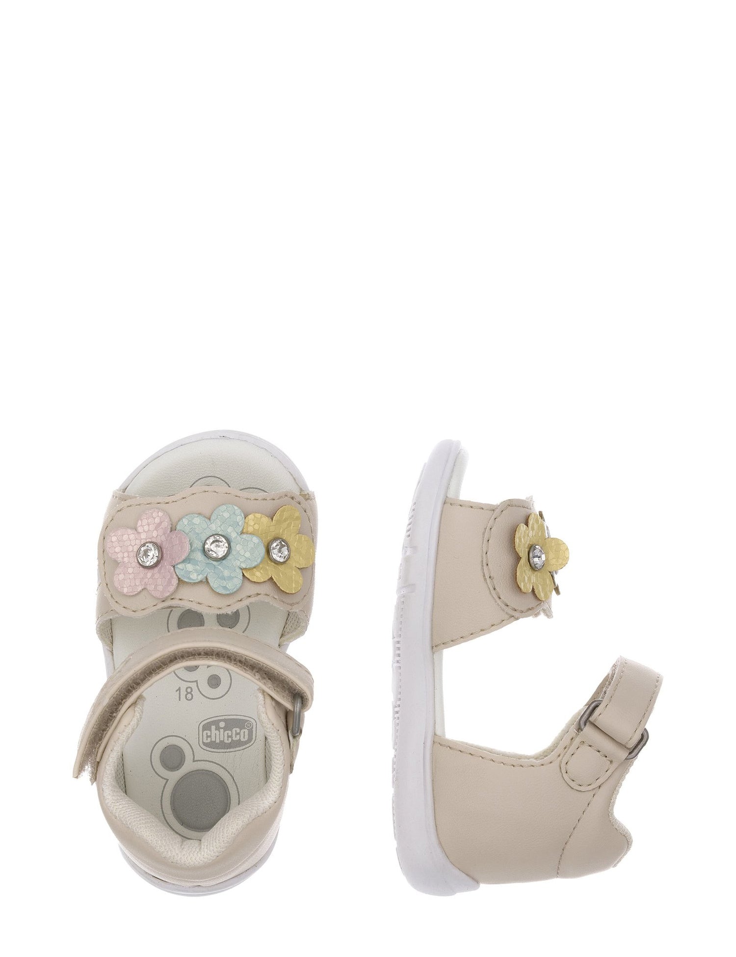 Sandali con strappi Beige Chicco