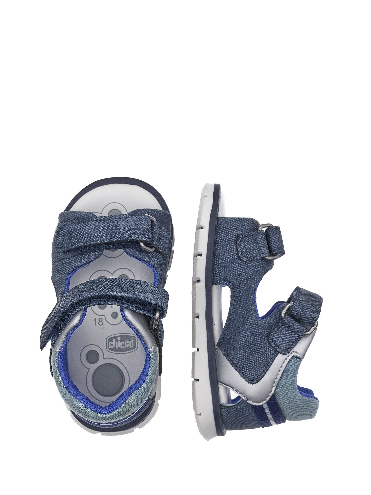 Sandali con strappi Blu Chicco