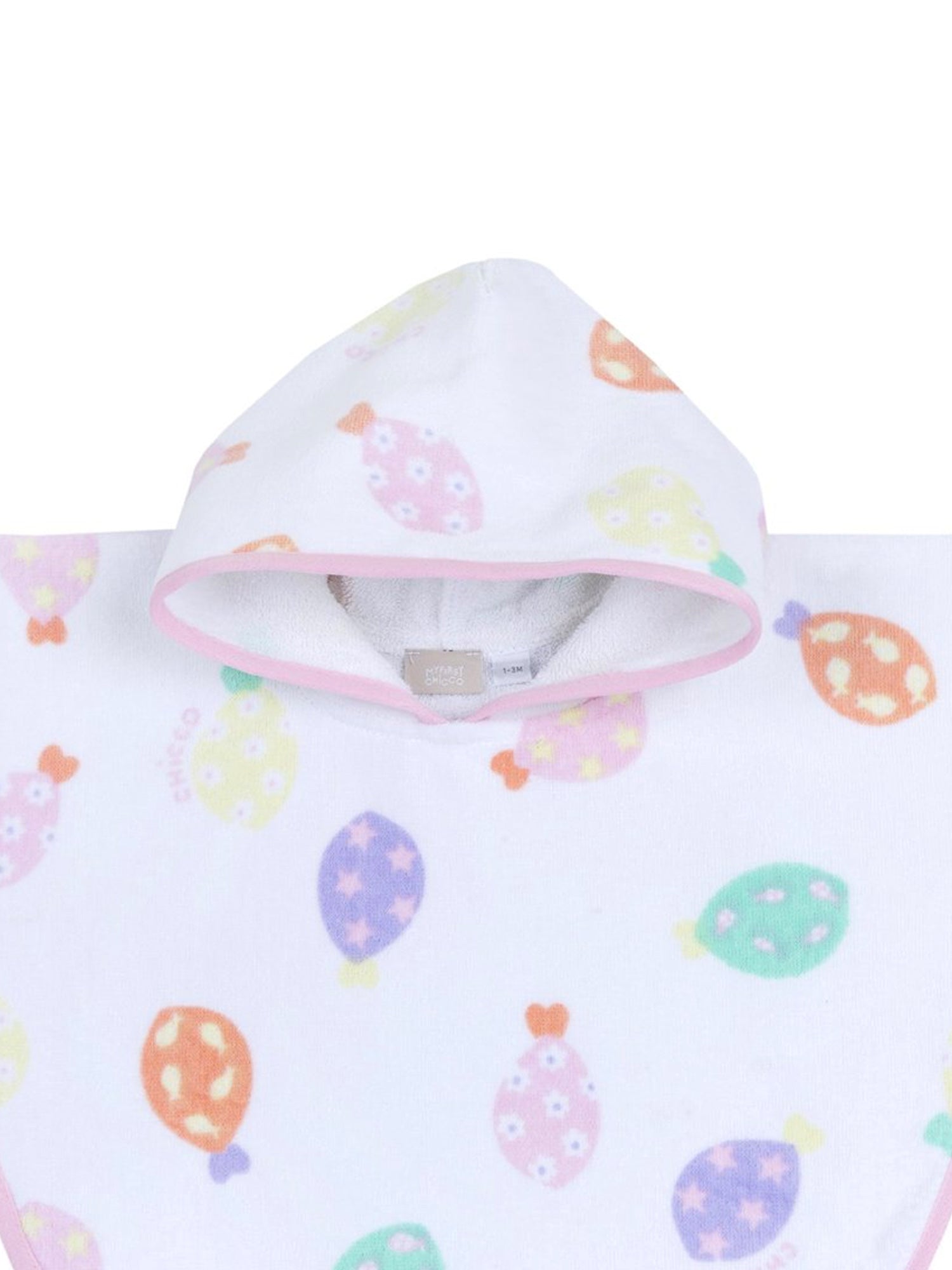 Accappatoio Bianco Rosa Chicco