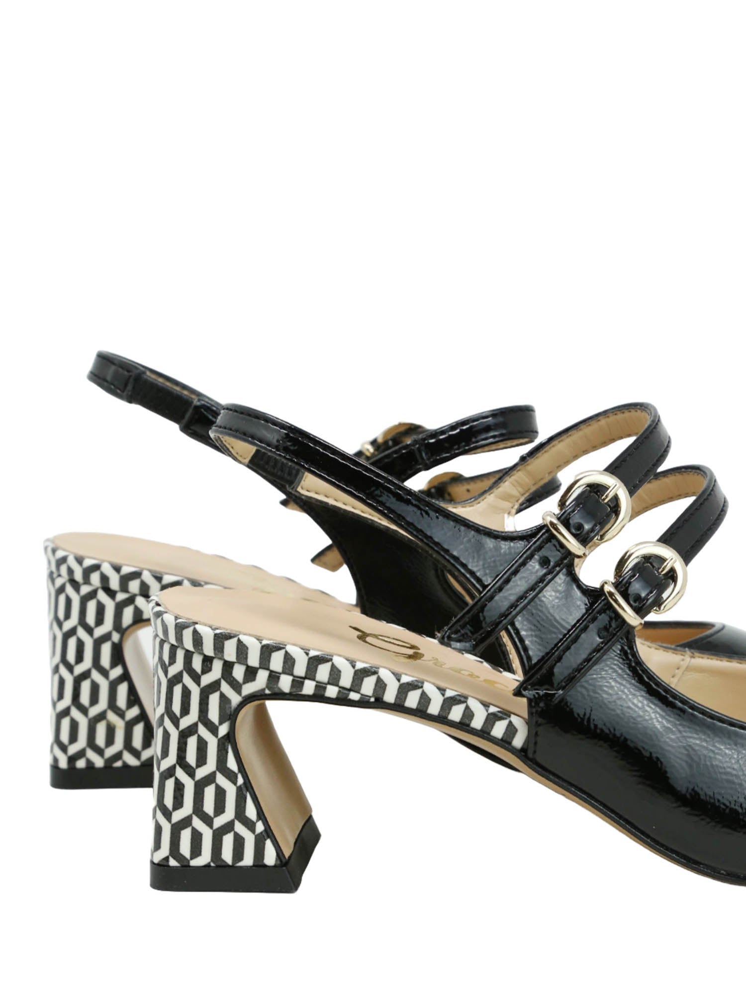 Sandali tacco Nero Grace Shoes