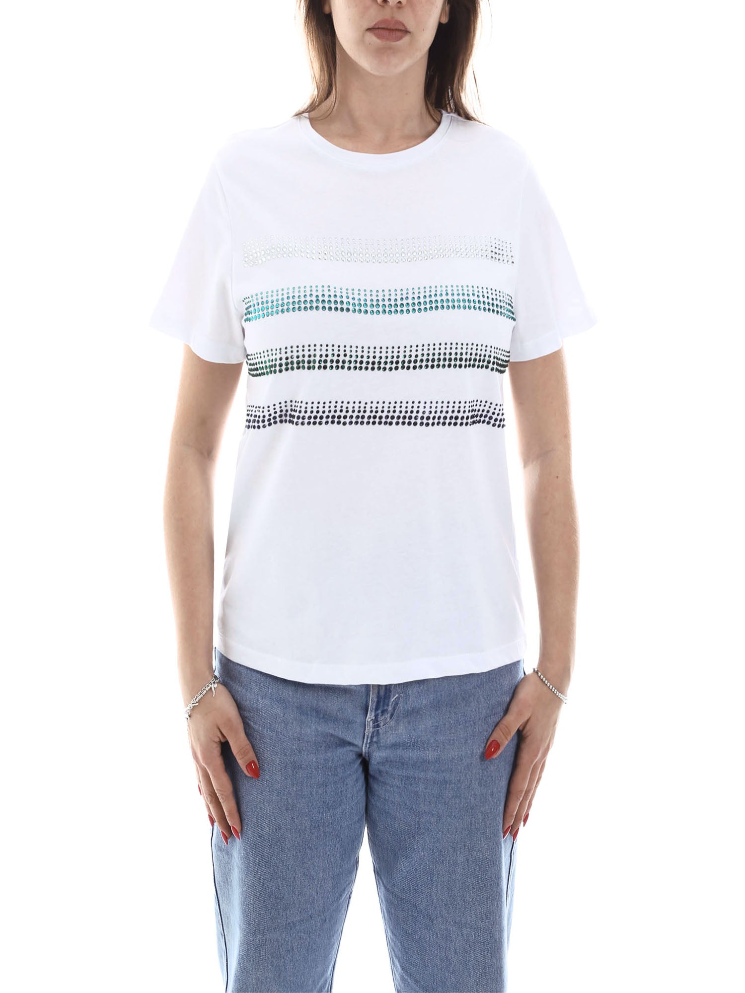 T-shirt Bianco Blu Emme Marella