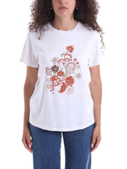 T-shirt Bianco Rosa Emme Marella