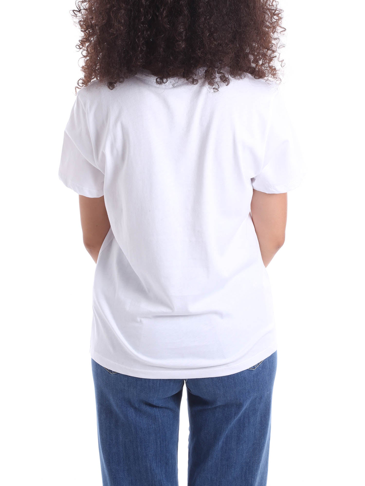 T-shirt Bianco Rosa Emme Marella