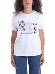 T-shirt Bianco Blu Emme Marella