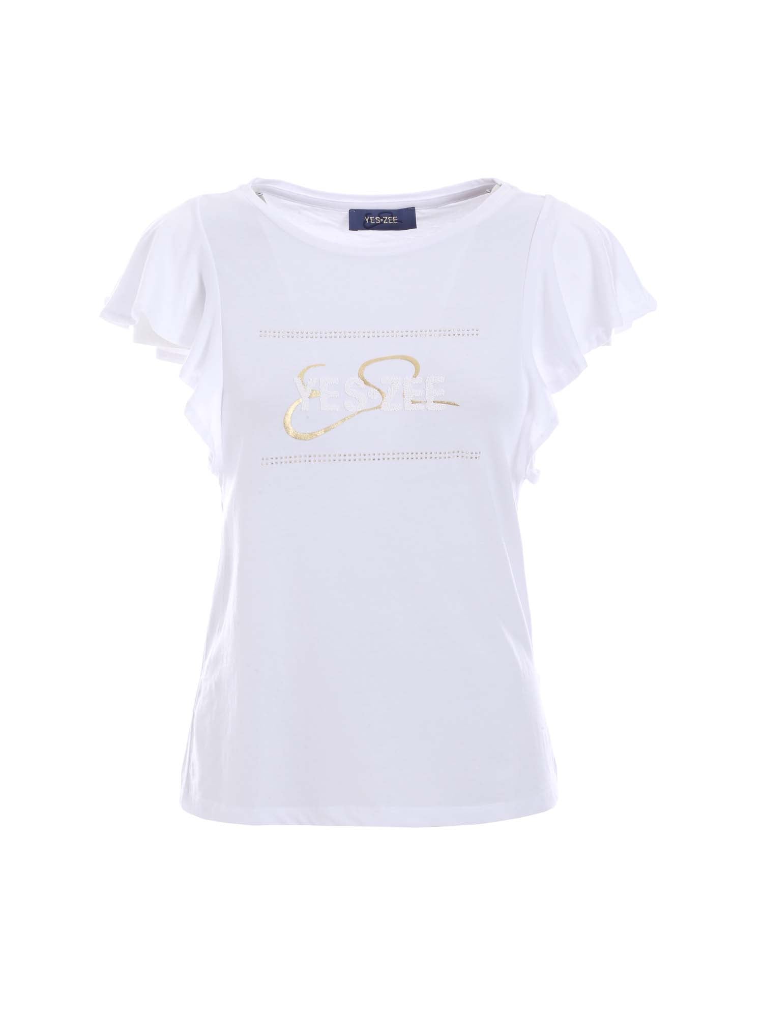 T-shirt Bianco Yes-zee