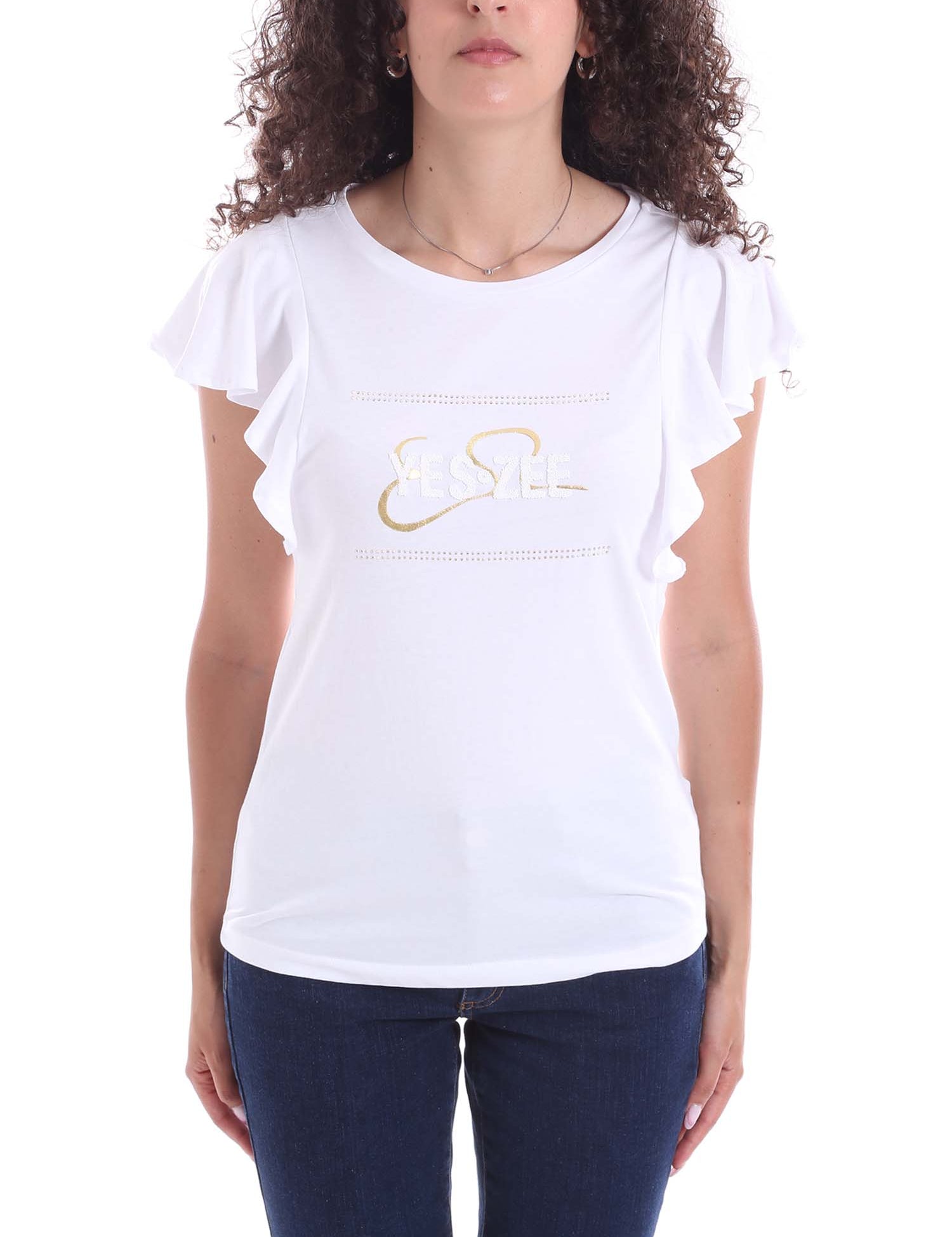 T-shirt Bianco Yes-zee